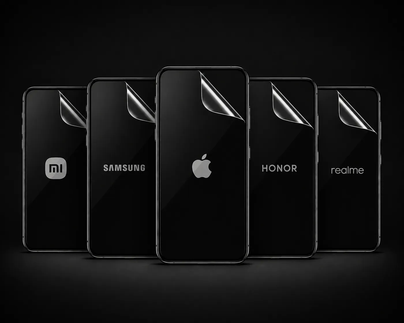 Telefonok hidrogél kijelzővédő fóliával