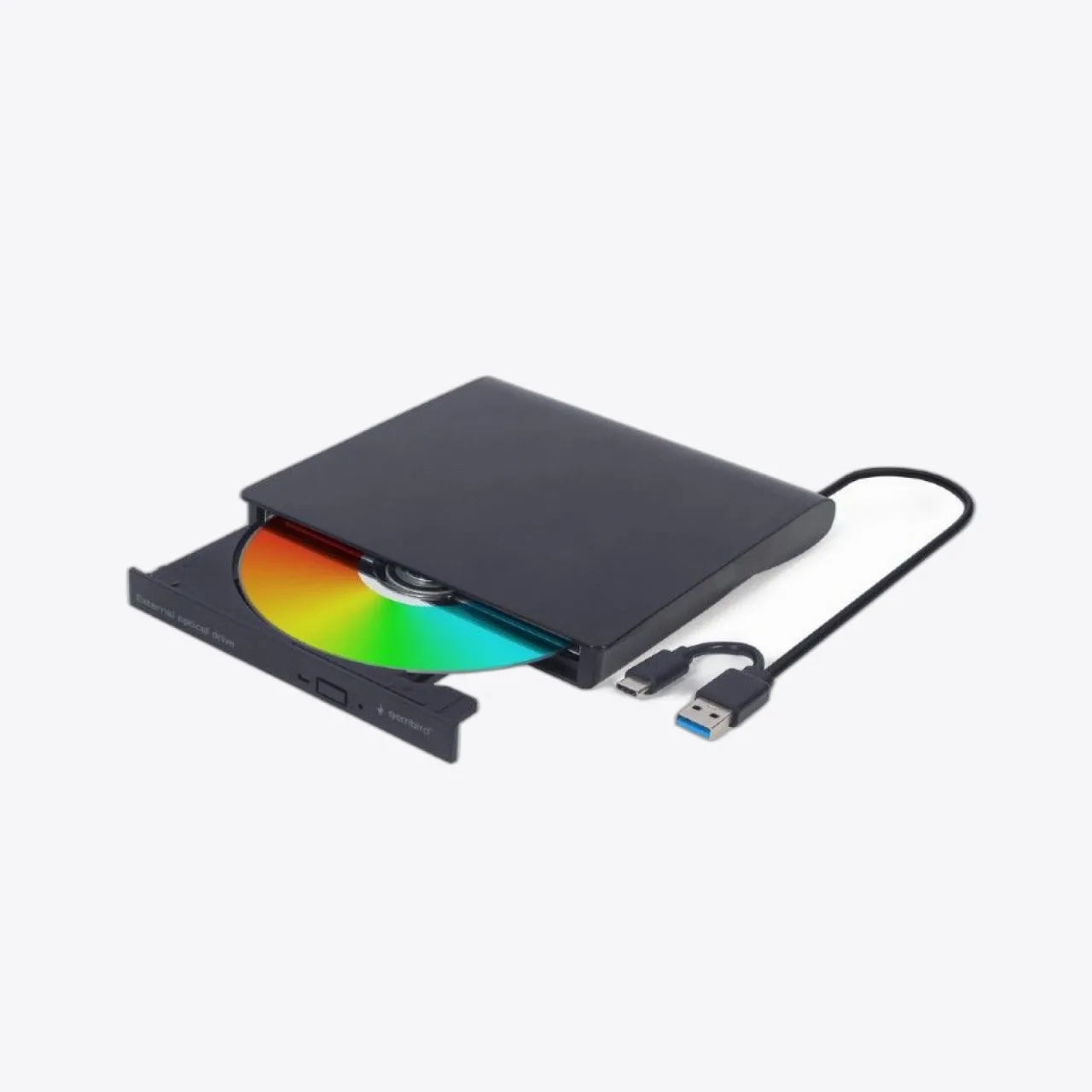 Gembird DVD-USB-031 Slim DVD-Writer Black BOX, 1. kép