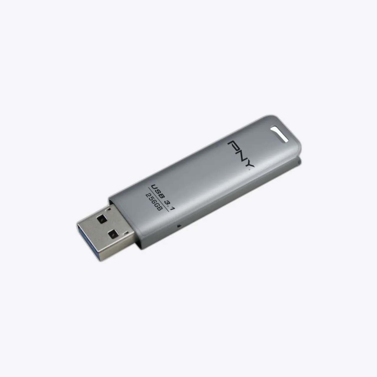 PNY 256GB ELITE STEEL FLASH DRIVE USB 3.1 SILVER