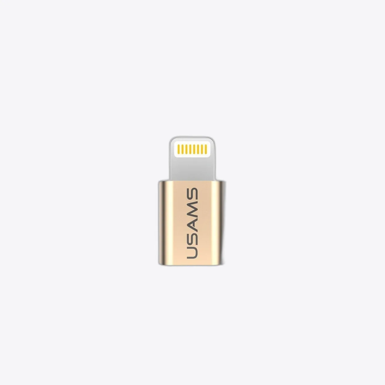USAMS OTG SJ014 LIGHTNING (IOS9) - MICRO USB ÁTALAKÍTÓ FEHÉR, image 1