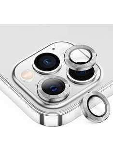 iPhone 12 sorozat (Metal kamera lencse védő)- ezüst