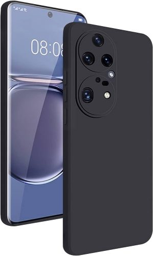 Huawei P50 Pro fekete szilikon tok