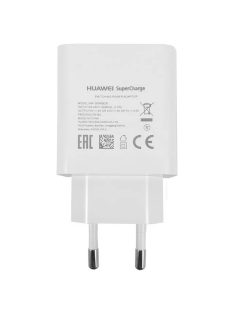   Huawei AP81 HW-050450E00 fehér gyári hálózati gyors töltőfej (SuperCharge) 5A 22,5W
