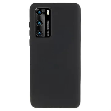 Huawei P40 Pro fekete szilikon tok