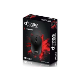 Dyras GS-MOU626B Vezeték nélküli egér, fekete