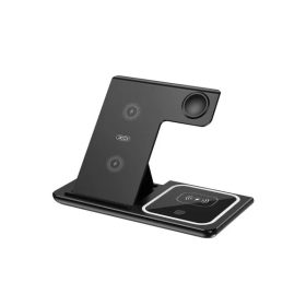 XO WX023 3 IN 1 WIRELESS GYORSTÖLTŐ ÁLLVÁNY FEKETE