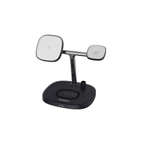   EARLDOM ET-WC18 4 IN 1 WIRELESS WATCH, PENCIL, HEADSET ÉS TELEFONTÖLTŐ ÁLLOMÁS FEKETE