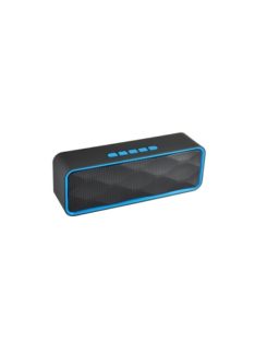 Bluetooth hangszóró, fekete színű BT/MicroSD/USB/AUX