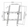 CABLETECH Falitartó LCD/LED TV-hez, dönthető, 26-55coll max. 35kg