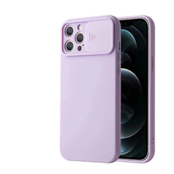 iPhone 12 Pro levendula Slider Case szilikon tok