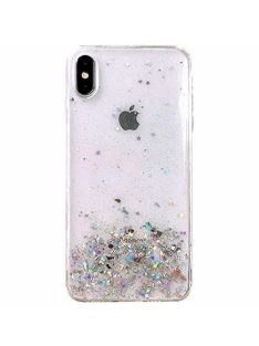 iPhone 12 átlátszó Glitteres szilikon tok
