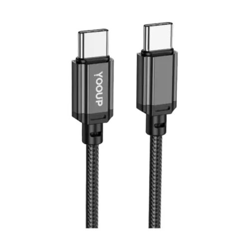 0bdd2ecef04aedbcc37bf6ecf5af3ee1 YOOUP L07A USB TYPE-C / TYPE-C KÁBEL 60W 2 MÉTER FEKETE
