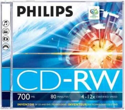 Philips CD-RW 80 12x vastag tok
