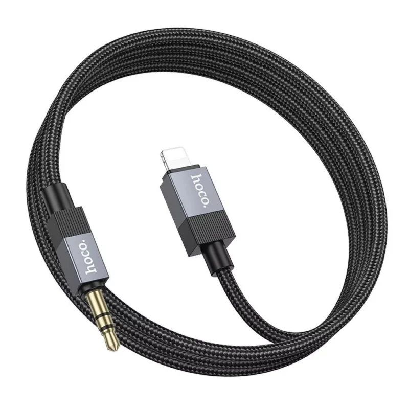 Hoco UPA32A AUX Jack 3,5 mm - Lightning kábel 1 m fekete
