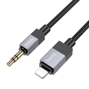 Hoco UPA32A AUX Jack 3,5 mm - Lightning kábel 1 m fekete