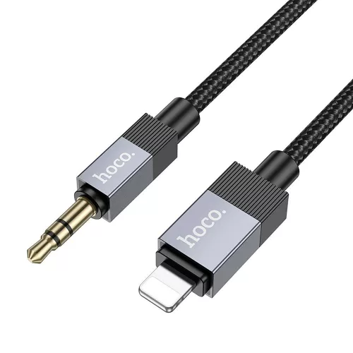 6942007650885 Hoco UPA32A AUX Jack 3,5 mm - Lightning kábel 1 m fekete