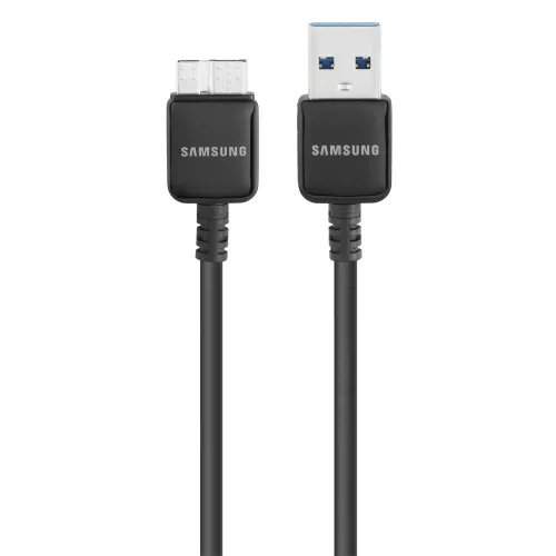 9111164 Samsung ET-DQ11Y1BE Galaxy Note 3, Galaxy S5 fekete gyári USB 3.0 adatkábel 1.5m (HHD rack kábel)