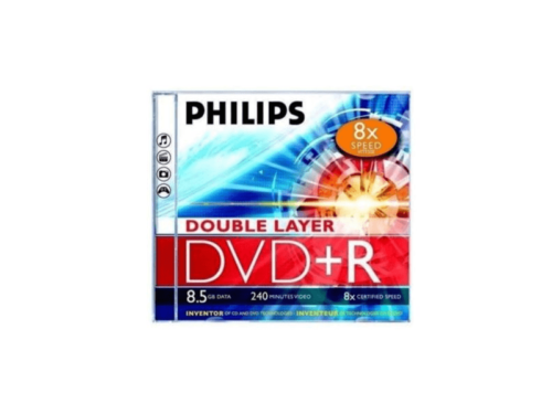 Philips DVD+R 8,5 Gb 8x kétrétegű normál tok