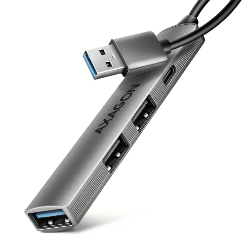 AG200a22q AXAGON HUE-STA ALU STRIP USB-A 4 portos elosztó