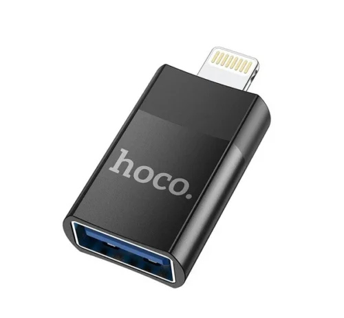 TKB-1808314 HOCO UA17 LIGHTNING / USB 2.0 ADAPTER FEKETE