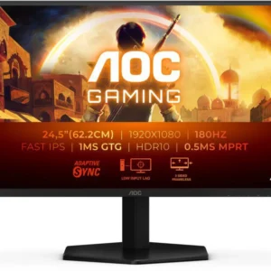 WC118a12c21 AOC Gaming 180Hz IPS monitor 24,5" 25G42E, 1920x1080, 16:9, 300cd / m2, 1ms, HDMI / DisplayPort AOC