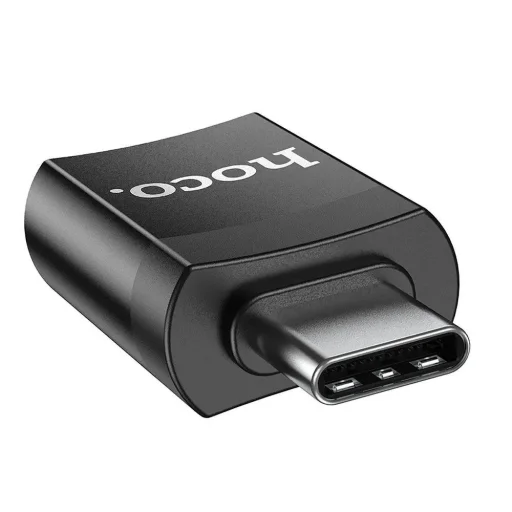 hoco-ua17-usb-cusb-a-otg-adapter-fekete-55077-512 HOCO UA17 TYPE-C / USB 3.0 ADAPTER FEKETE