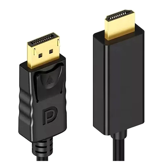 KOM0850-1,8 Displayport - HDMI kábel, Displayport dugó - HDMI dugó (4K)