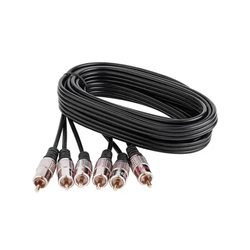 kpo-1004-3-3rca-3rca-kabelaranyozott-fem-csatlakozoval-3m-premium-9879-0 KPO1004-3 3RCA - 3RCA kábel,aranyozott fém csatlakozóval 3m PREMIUM