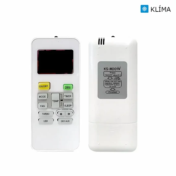 Midea KS-MD01V univerzális klíma távirányító