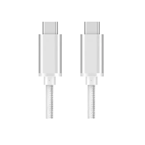 Lumann usb C - usb C adatkábel, 1M, ezüst lapos