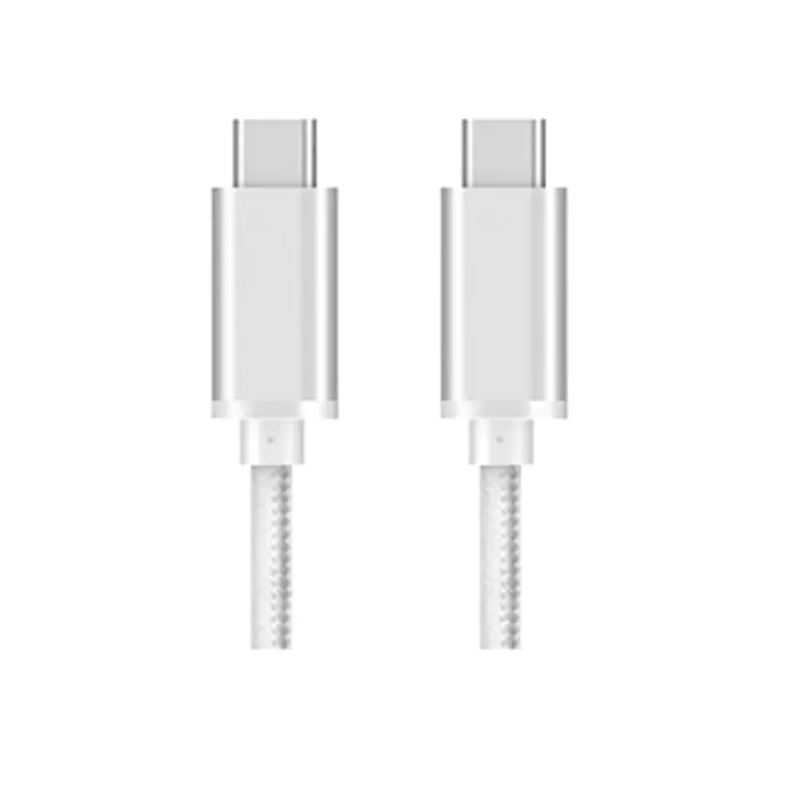 Lumann usb C - usb C adatkábel, 1M, ezüst lapos