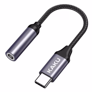 KAKUSIGA KSC-428 USB TYPE-C / 3,5MM JACK ADAPTER FEKETE